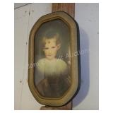 Vintage antique ornate picture frame with photo Vintage antique ornate picture frame with photo