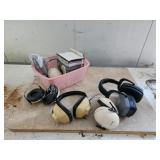 Assorted vintage hearing protector muffs Assorted vintage hearing protector muffs