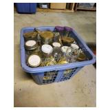 Laundry basket assorted jelly and pint jars Laundry basket assorted jelly and pint jars