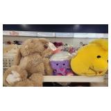 3 various plush stuffed animals
