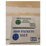 Idan Foods 6000 black pepper and salt packets,