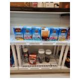 Plastic storage shelving unit, comes with