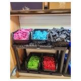 Plastic storage shelving unit, comes with