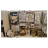 Gold 50th Anniversary Party Decor - room