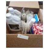 Miscellaneous plastic jugs, 1 oz clear portion