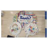 12 mylar balloons, Thanks for all you do, you are