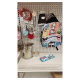 Back pack, hair ties , headbands, key chains,