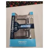 New Schlage Light commercial privacy door handle,