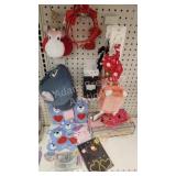 Headbands, key chains, hair ties, lip kits,