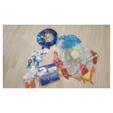Blast Off Birthday Party Decor - 7 mylar