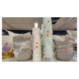 Plastic bowls and cups