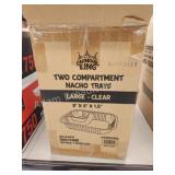 Carnival King 2-compartment nacho trays, large