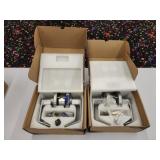 2 used commercial cylindrical door lock handles,