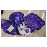 34 Purple Mylar Balloons- star, round, feather