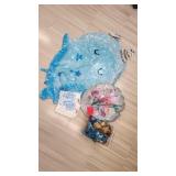 Narwhale, Mermaid Mylar Balloons