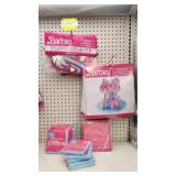 Barbie birthday party decor - banner, napkins