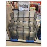 Adjustable portable shoe storage unit