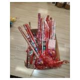 Miscellaneous Valentines wrapping paper, decor,