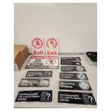 Miscellaneous warning signs