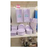 Lavender Party Supplies - tablecloths,