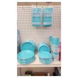 Terrific Teal Party Decor - Tablecovers, plates,