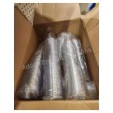 400 clear plastic 16 oz glasses with lids