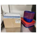 Choice checkered 12x12 Deli wraps and 55+ plastic