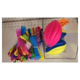 Easy water balloons and footballs