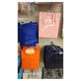 Blue, Pink, navy, orange medium gift bags