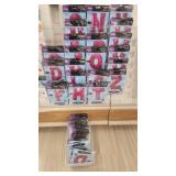 Pink letter balloons