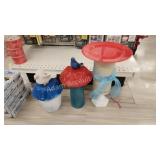 4 custom made decorative bird feeders