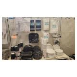 Black & White Party Decor - plates, table covers,