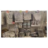 Silver 25th Anniversary Party Decor - room