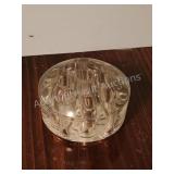 Vintage clear glass flower frog