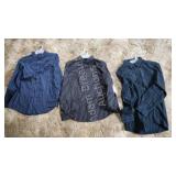 3 NEW George Mens dress shirts, Size L