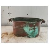 Vintage antique copper boiler