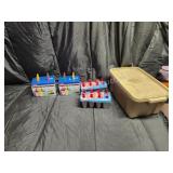 Rubbermaid storage tote with new frozen Popsicle