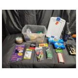 Rubbermaid storage tote with assorted new