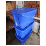3 Style Selections 18 gallon storage totes