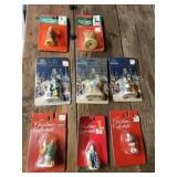 7 Christmas Village porcelain figurines