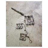 3 vintage antique animal traps