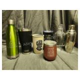 Miscellaneous drink tumblers and cocktail mixers