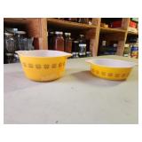 Vintage Pyrex 471 Town & Country 1 qt and 1 pt