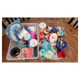 2 boxes of misc ribbon, etc