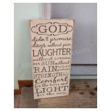3 decorative God, Grace and Faith wall decor