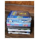 9 DVD movies- Pitch Perfect 2 blu-ray, the