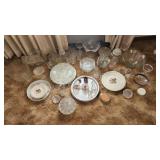 Large assortment of glassware - bowls, serving
