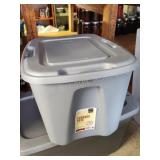 Homz 18 gallon storage tote, Gray