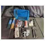 Assorted new kitchen items- spaghetti forks, mini