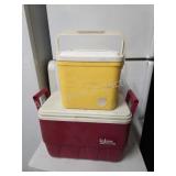 2 vintage coolers